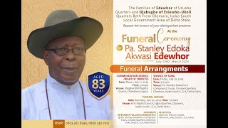 COMMENDATION SERVICE NIGHT OF TRIBUTES FOR PA STANLEY EDOKA AKWASI EDEWHOR [upl. by Goody]