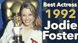 Best Actress 1992 Jodie Foster in The Silence of the Lambs [upl. by Erna]