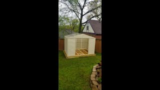 Building a Duramax Woodbridge 8 x 10 Shed and foundation [upl. by Keldah321]