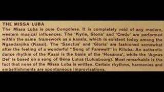 Missa Luba 1965 Lutuku y a Bene Kanyoka mourning A2 [upl. by Nodle294]