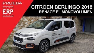 CITRÖEN BERLINGO M 2018 Prueba  Test  Review Vuelven los Monovolumen [upl. by Agni]