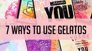 7 ways to use Faber Castell Gelatos gesso mixed media [upl. by Kellsie]