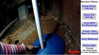 Sump Pump and Sump Pit Install in Crawl Space [upl. by Aiyotal]