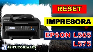 COMO RESETEAR IMPRESORA EPSON L575  L565 [upl. by Hagerman]