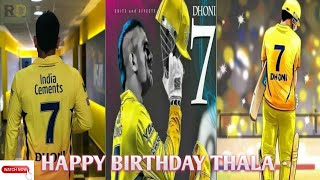 Thala Dhoni Mash up video Birthday special [upl. by Ogram461]