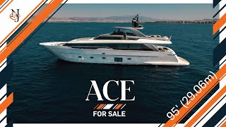 MY ACE 95 2906m Sanlorenzo Yacht for Sale  Contemporary Luxury  NampJ Yachts Tour [upl. by Oderfla855]