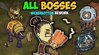 Defeating EVERY Boss as Wickerbottom NEW Rework [upl. by Letnohc]