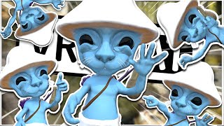 SMURF CAT RAID IN VRCHAT Shailushai Meme  VRChat Funny Moments [upl. by Aehs]