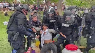 Protest arrests sparks rally on IU campus as protesters call for resignation of IU president [upl. by Nylasoj]