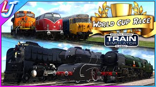 Train Simulator  Double Heading Steam amp Diesel World Cup Race [upl. by Aibun]