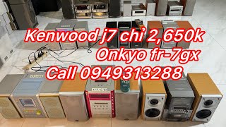 Kenwood j7 Onkyo cru1 Onkyo fr7gx Denon dm1md Victor canxmd1 Aiwa cxlmj1 [upl. by Yenterb706]