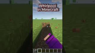 Whirlpool in Minecraft minecraft shorts [upl. by Airetak]