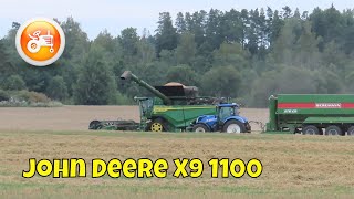 Harvest 2023  John Deere X9 1100 combine amp HD40X header [upl. by Wendin]