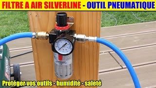 filtre régulateur silverline 427596 pour un air comprimé propre et sec compresseur parkside pko 270 [upl. by Attevaj]