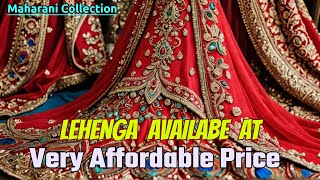 Red Color Peacock Lehenga Design  Best Bridal Collection in Chandni Chowk [upl. by Pallaton]