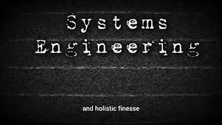 Systems Engineering [upl. by Kaleb]