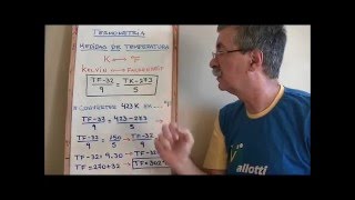 Termometria 2  Conversão de temperatura kelvin em Fahrenheit [upl. by Adelle]