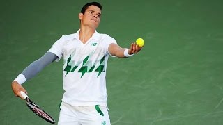 Milos Raonic Offers Tips on the Serve [upl. by Pudendas]