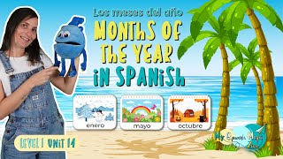 Learn The Months Of The Year In Spanish While Having Fun  MySpanishMagicZonecom [upl. by Ydnic686]