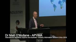 Connecting international science to Australian regulation by Matt OMullane 8 November 2016 [upl. by Mathew]