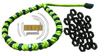 I Made a Cute and Simple Hex Nut Friendship Bracelet Very Easy  KALYO Paracord [upl. by Ahsiekal]