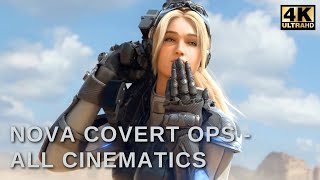 StarCraft II  Nova Covert Ops  All Cinematics  Cutscenes [upl. by Hiller]