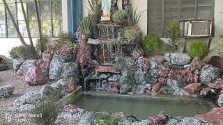 Modern Design landscape and Grotto with waterfalls [upl. by Edana]