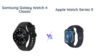 Samsung Galaxy Watch 4 Classic vs Apple Watch Series 9 🔥 Which is better for you [upl. by Shauna416]