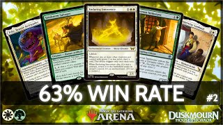 ⚪🟢 Selesnya Midrange 63 Win Rate part 2  MTG Arena  Explorer  BO3  Duskmourn [upl. by Akeber160]