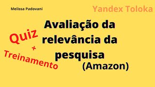 Avaliação de relevância de pesquisa AmazonEspanhol  Quiz  Treinamento [upl. by Walrath]