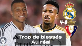 Trop de blesser au réalrealmadrid laliga militao mbappe vinicius [upl. by Eltotsira]