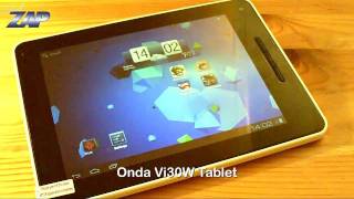 Onda Vi30W Android 40 ICS Tablet  Merimobilescom  Allwinner A10 Ice cream sandwich ColonelZap [upl. by Tavie]