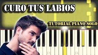 Pablo Alborán  Curo Tus Labios  Piano Tutorial  Cover [upl. by Nakah754]