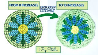 How to Crochet Round Base for Beginners10 increasesCrochet Mochila Bag TutorialBy Stella [upl. by Alolomo]