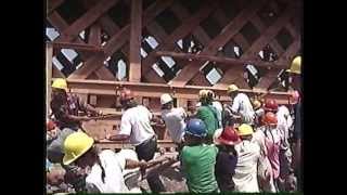 Covered Bridge 400 Timber Framers Build a Bridge in Guelph Ont [upl. by Aliakam]