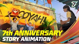 7th Anniversary Story Animation  Free Fire MAX [upl. by Stovall]