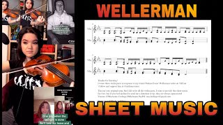 Wellerman  Violin sheet music Mia Asano Viral TikTok Sea Shanty [upl. by Aniz]