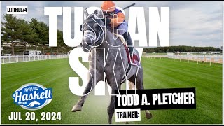 Todd Pletcher Runs Setup Horse Tuscan Sky Haskell 2024 horseracing bet [upl. by Adnanref]