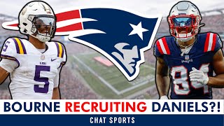 Patriots Rumors Kendrick Bourne RECRUITING Jayden Daniels To New England  Matt Judon SOUNDS OFF [upl. by Nonnel]