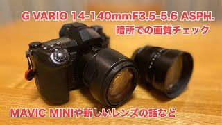 G VARIO 14140mm F3556 ASPH暗所での画質チェックやMAVIC MINIの話等 402 4K [upl. by Suneya874]