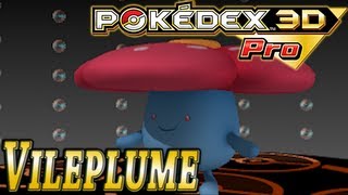 Pokemon 045 Vileplume Pokedex 3D Pro [upl. by Yrolam]