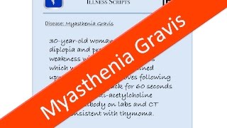 Myasthenia Gravis Illness Script  USMLE Internal Medicine Board Review [upl. by Gnolb]