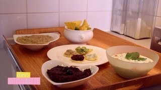 Dips en Folie Tapenade Tzatziki Caviar dAubergine Guacamole  Claras Kitchenette  Episode 12 [upl. by Dlareg]