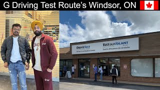 G DRIVING EXAM IN WINDSOR  ALL EXAM ROUTES  KABIR SINGH RAINA [upl. by Asus513]