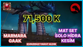 BAŞARDIK MAT SET İLE SOLO HİDRA PROJESİ TAMAM✅BONUS  KUSURSUZ YAKUT İLE 715 HASAR gaak metin2 [upl. by Edny]