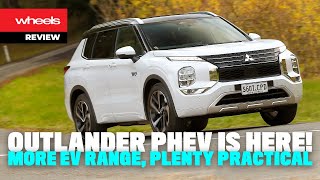 2023 Mitsubishi Outlander PHEV review  Wheels Australia [upl. by Brana]