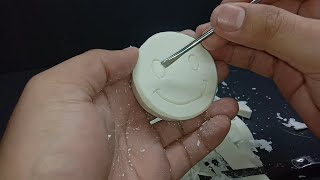 soap carving super easy  perla soap [upl. by Hanej]