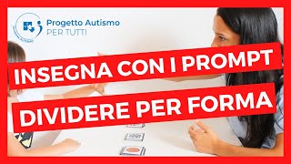 Attività per lautismo nella scuola primaria dividere per forma geometrica  2  Guide e Prompt [upl. by Tristis]