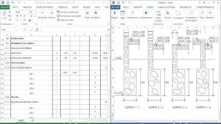 METRADO DE EXCAVACIONES Y RELLENO  1° PARTE [upl. by Nevin]