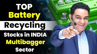 Best 6 Battery Recycling Shares in India  Battery Recycling Stocks to Invest Now realscalpervipul [upl. by Ravi]